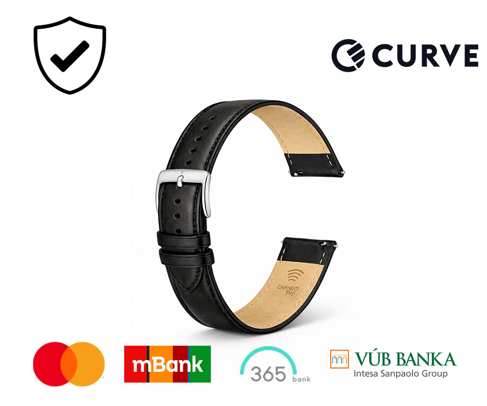 Carneo Pay Armband Leder schwarz Zahlungen SK